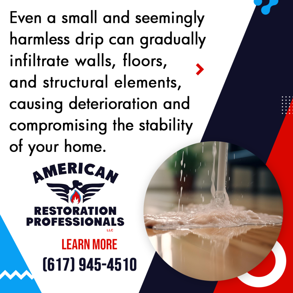 Water Drips Infiltrate Walls and Floors